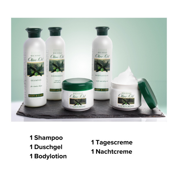 Coffret de soins à l'huile d'olive BioVital, 5 pcs.