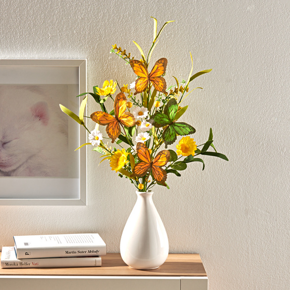 Bouquet de fleurs avec papillons Eldo
