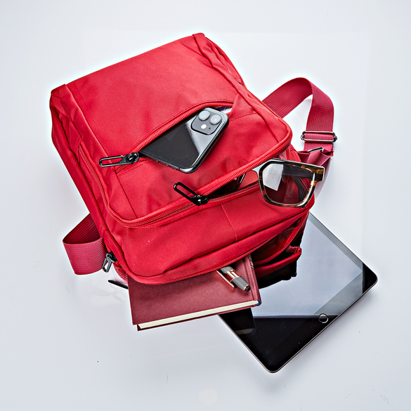 Sac bandoulière  "Lina" RFID, rouge