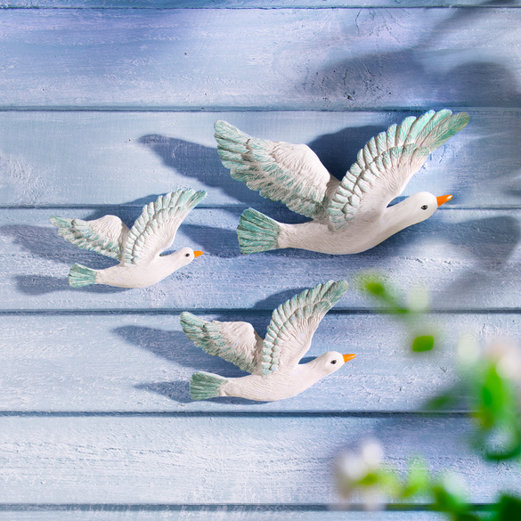Lot de 3 Mouettes décoratives