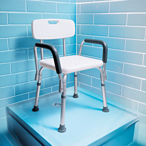 Siège de douche avec accoudoirs