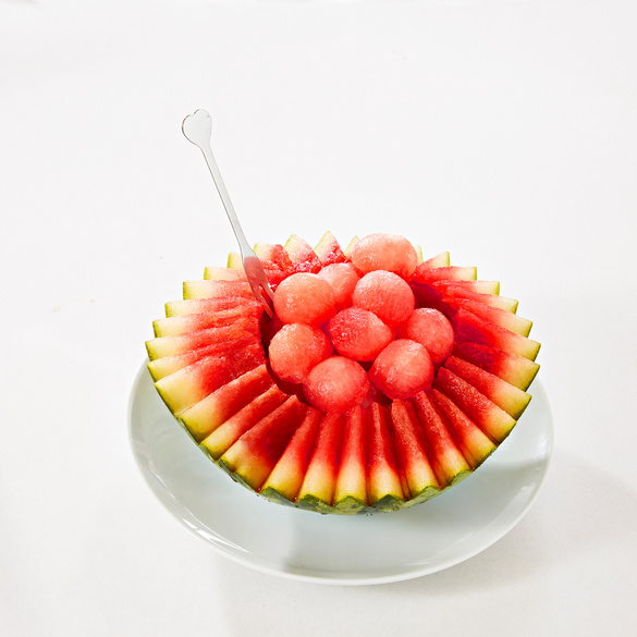 Coupe-melon 3 en 1 avec 10 fourchettes