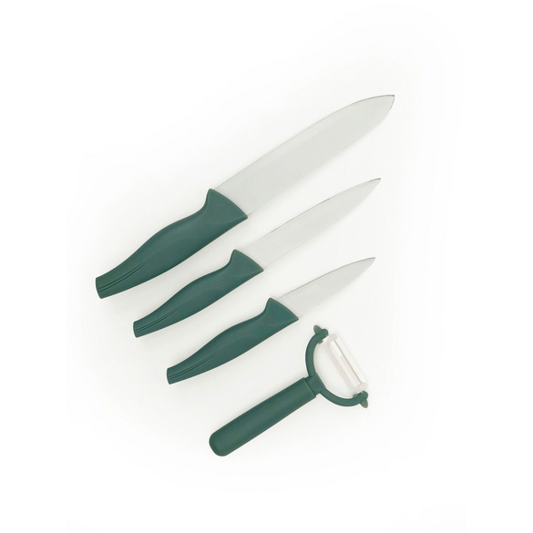 Set de 3 couteaux de cuisine avec éplucheur