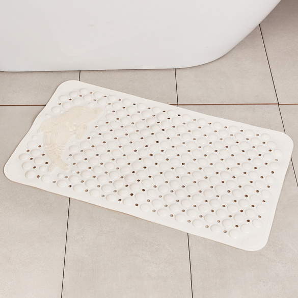 Tapis de bain dauphin crème