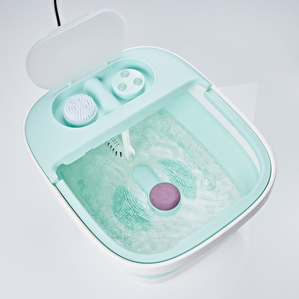 Bain de pieds à bulles pliable