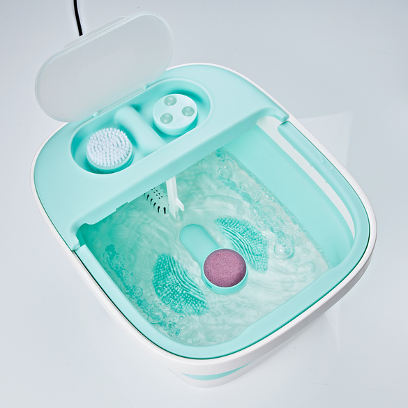 Bain de pieds à bulles pliable