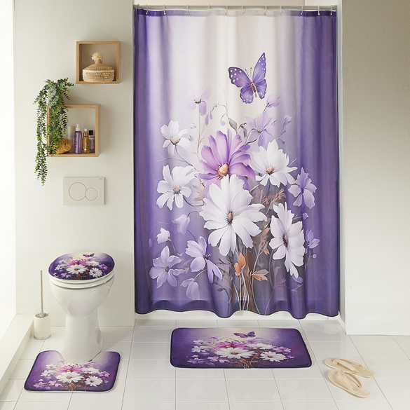 Ensemble pour salle de bain "Fleurs"