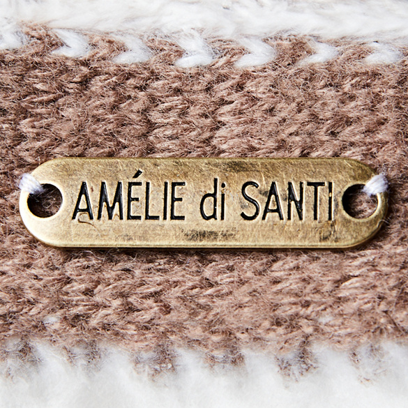 Chapeau en maille Amélie di Santi, beige