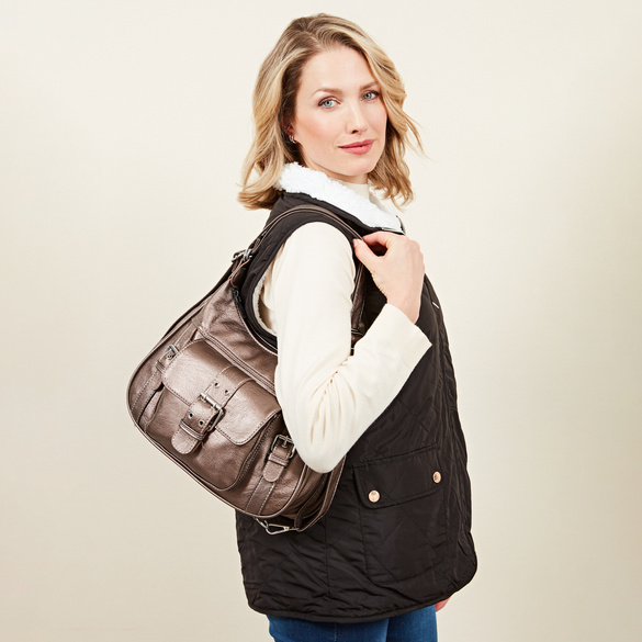 Sac "Tara" 2 en 1, champagne