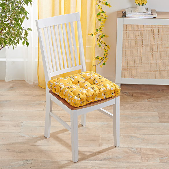 Coussin rehausseur "Fleurs", jaune