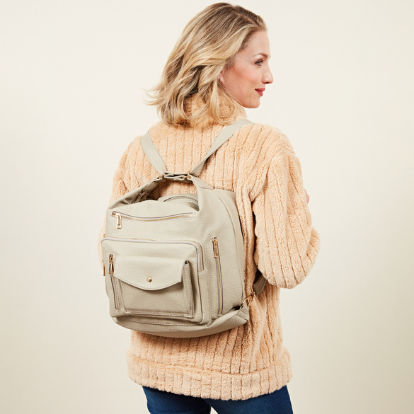 Sac "Anika" 2 en 1, taupe