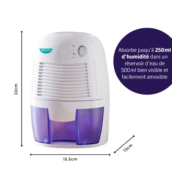 Déshumidificateur Bergström, 1500 ml