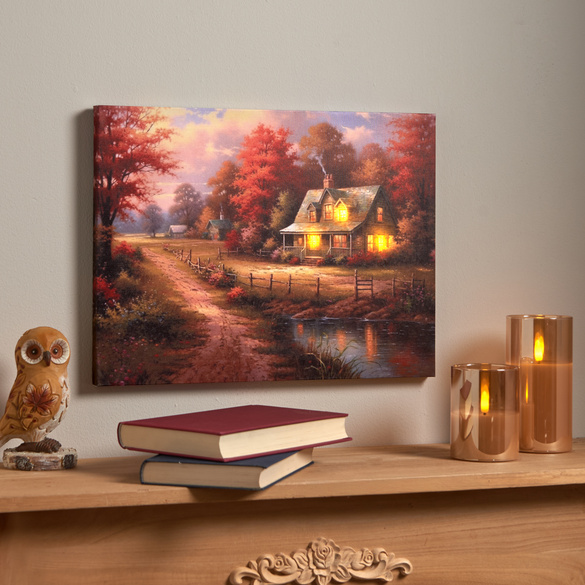 Tableau LED "Paysage automnal" Eldo