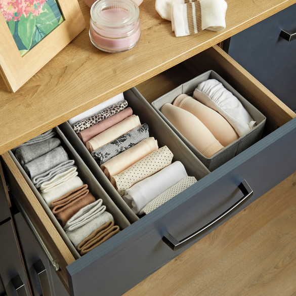 Lot de 3 organiseurs de tiroirs pliables