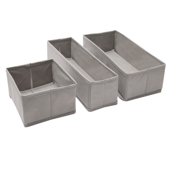 Lot de 3 organiseurs de tiroirs pliables