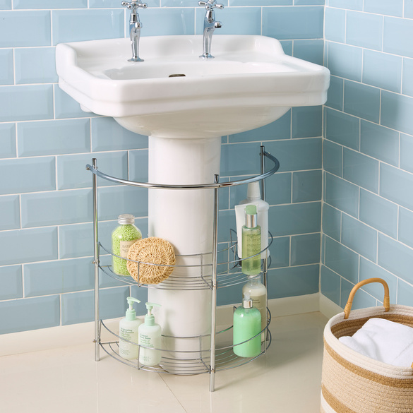 Étagère sous lavabo 2 niveaux