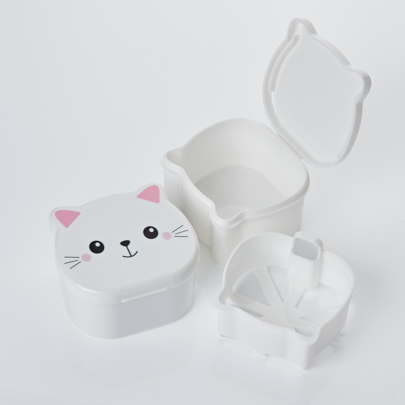 Boîte pour prothèses dentaires "Chat" Java