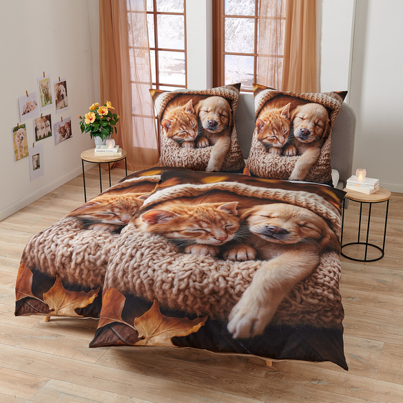 Parure de lit 2 pièces "Bébés animaux "  Eldo
