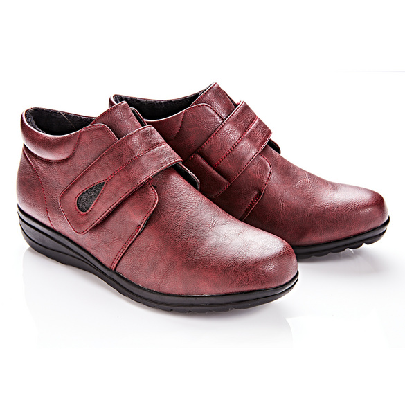 Bottines à scratch, bordeaux