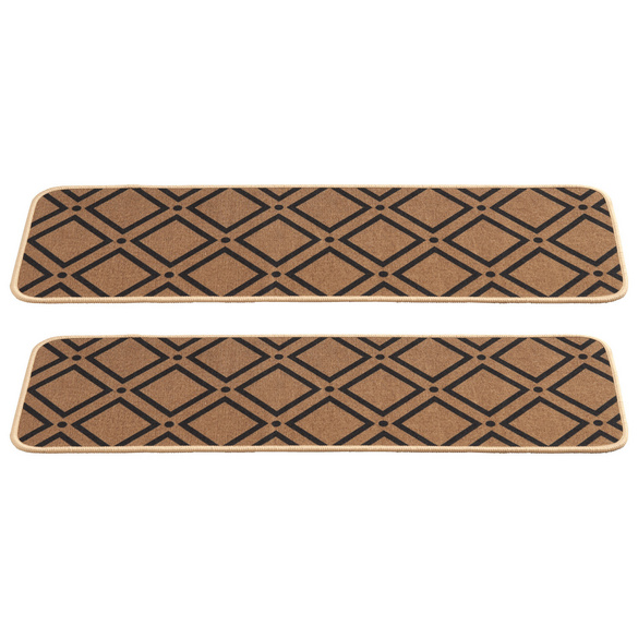 Lot de 2 tapis pour marches Eldo, marron