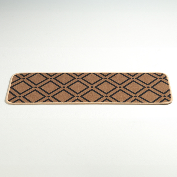 Lot de 2 tapis pour marches Eldo, marron