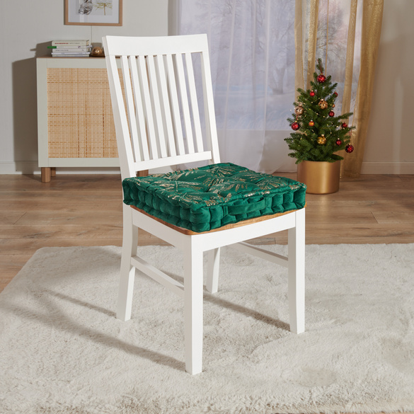 Coussins en velours Eldo, vert