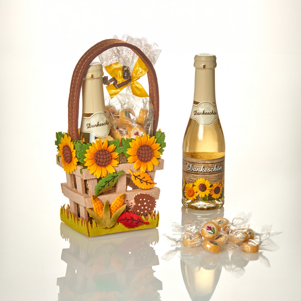 Panier cadeau automnal "Tournesols" Eldo