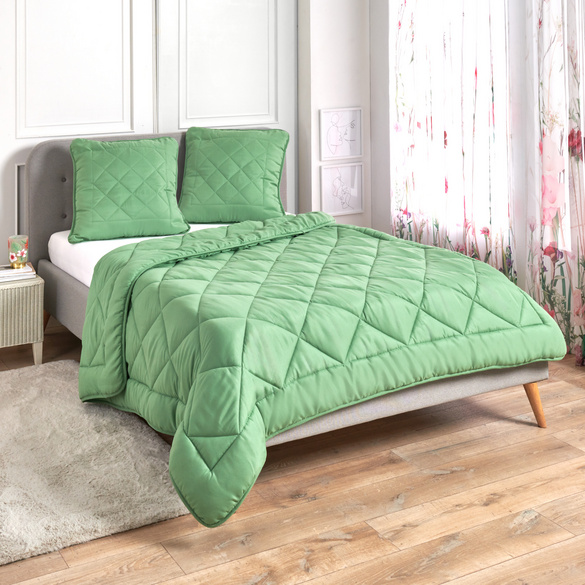 Oreiller avec surpiqûres 65 x 65 cm Eldo vert
