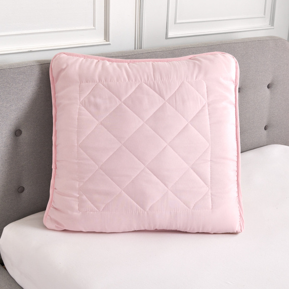 Oreiller avec surpiqûres 65 x 65 cm Eldo rose