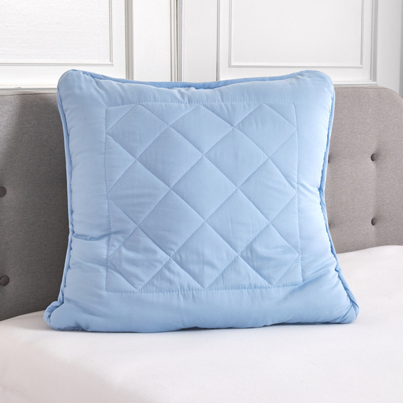 Oreiller avec surpiqûres 65 x 65 cm Eldo bleu clair