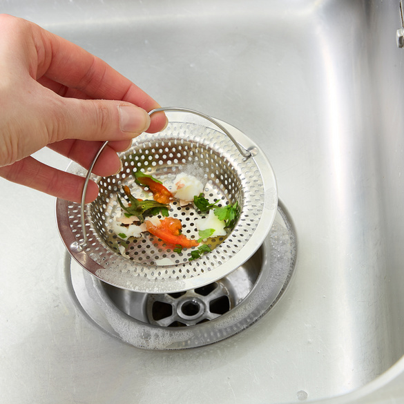 Filtre d'écoulement pour lavabo en inox