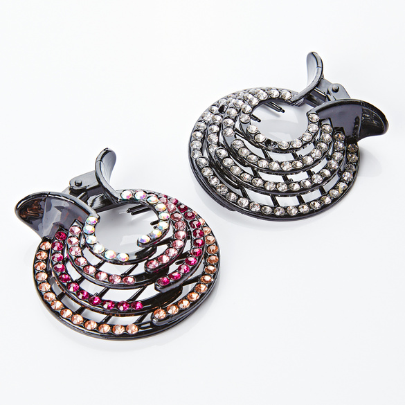 Lot de 2 barrettes à cheveux toupie