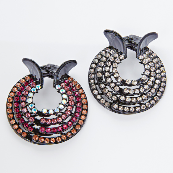Lot de 2 barrettes à cheveux toupie