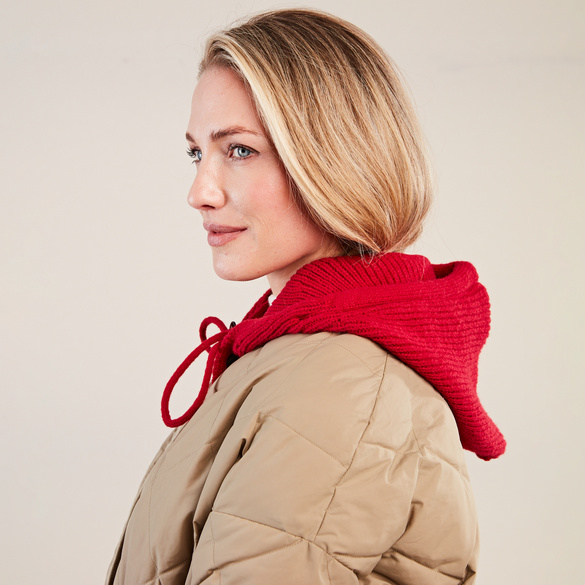 Snood 2 en 1, bordeaux