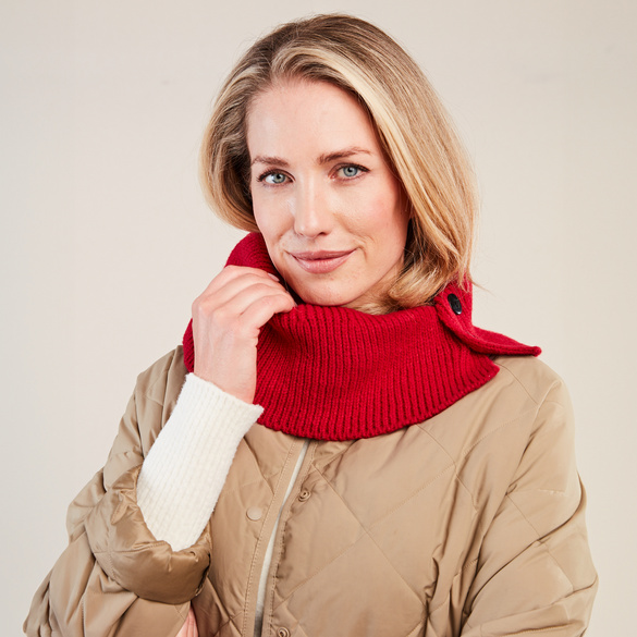 Snood 2 en 1, bordeaux