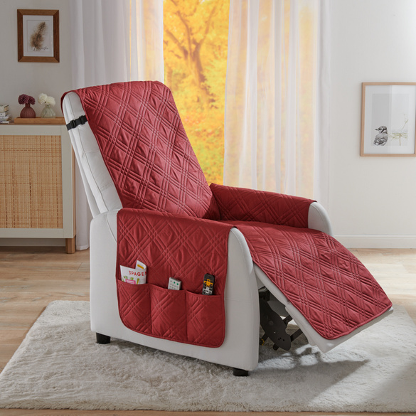 Protège-fauteuil Eldo, bourgogne