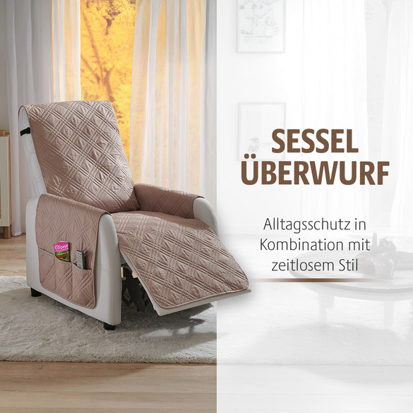 Protège-fauteuil Eldo, beige