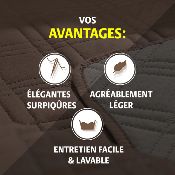 Protège-fauteuil Eldo, beige