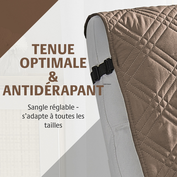 Protège-fauteuil Eldo, beige