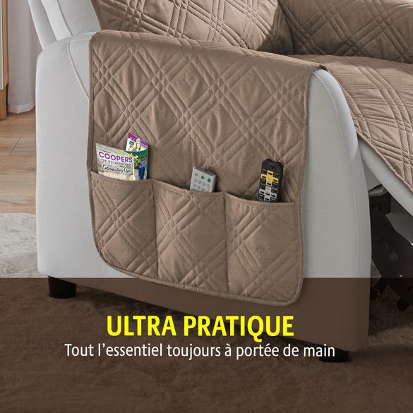 Protège-fauteuil Eldo, beige