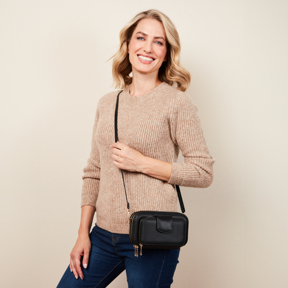 Sac "Suse" 2 en 1, noir