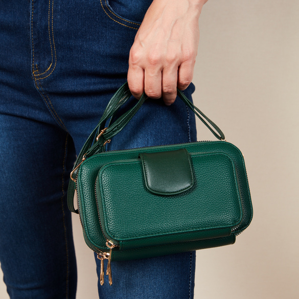 Sac "Suse" 2 en 1, vert foncé