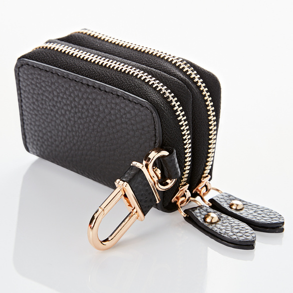 Étui porte-clés 2 en 1, noir