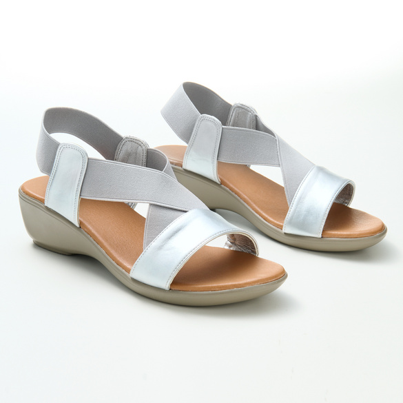 Sandales, coloris argent