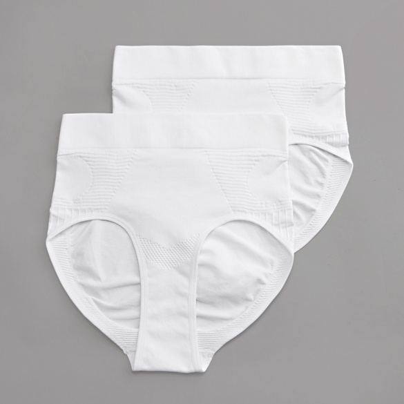 Lot de 2 slips amincissants, blanc Java