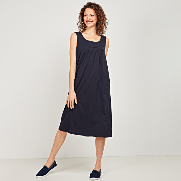 Robe à bretelles, bleu foncé