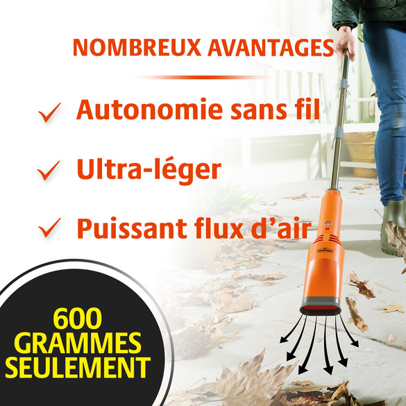 Souffleur de feuilles turbo sans fil, Victor Tools