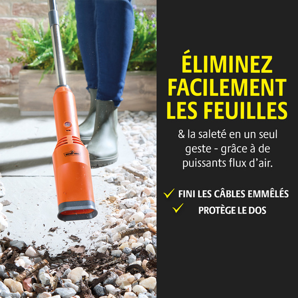 Souffleur de feuilles turbo sans fil, Victor Tools