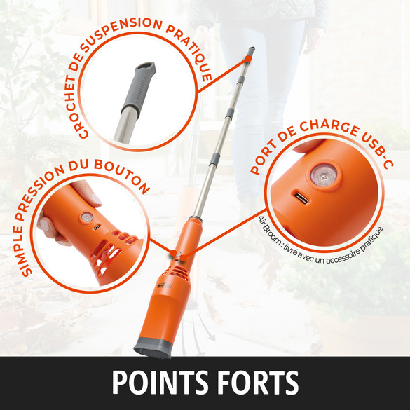 Souffleur de feuilles turbo sans fil, Victor Tools