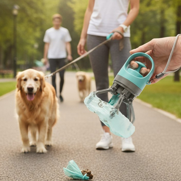 Collecteur de déjections canines avec griffes